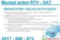 Antena, cyfra, polsat, telewizja n, monta�, ustawienie