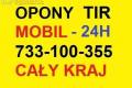 Wulkanizacja mobilna TIR 24h Tel: 733-100-355